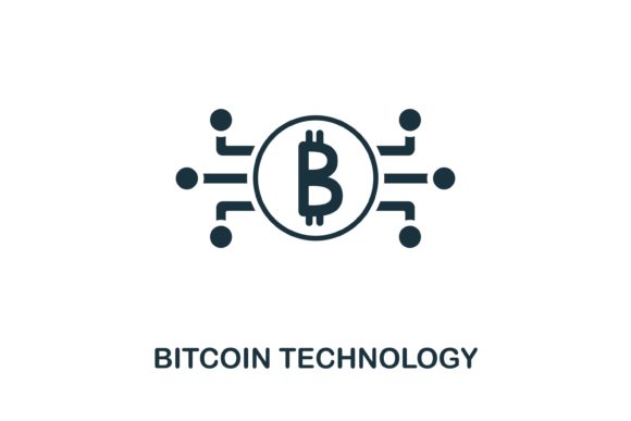 Bitcoin Technology Icon: A Versatile Design Asset for Modern Web and Infographic Projects