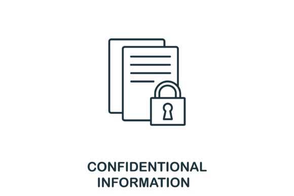 Confidential Information Icon: Visual Trust & Design