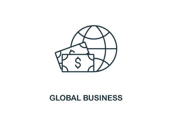 Global Business Icon: A Versatile Design Element for Modern Visual Communication