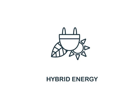 Hybrid Energy Icon for Modern Design