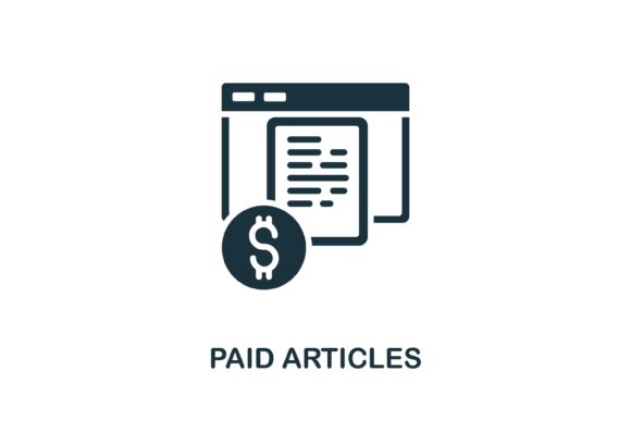 Leveraging the Paid Articles Icon to Elevate Content Marketing Visuals