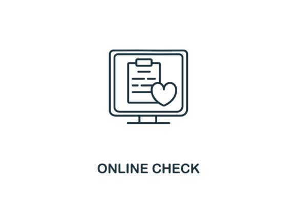 Online Check: A Simple Icon for Health Web Design