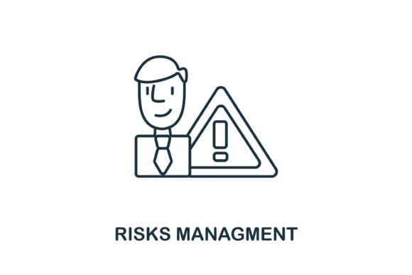 Risks Management: Simple Icon for Business Design