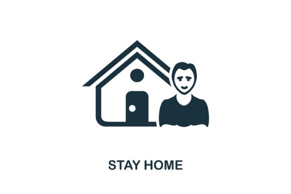 Stay Home Icon: Essential Vector Graphics for Design