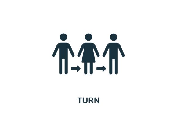 Turn Icon: Minimalist Vector Graphics for Crisis Design